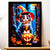Cadre Noir Chat Halloween