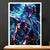 Cadre Blanc Aquarius Dark Saint Seiya illustré à la main en Anjou
