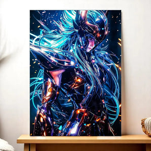 Tableau Aquarius Dark Saint Seiya illustré à la main en Anjou