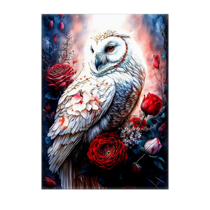 Poster Chouette Fleur