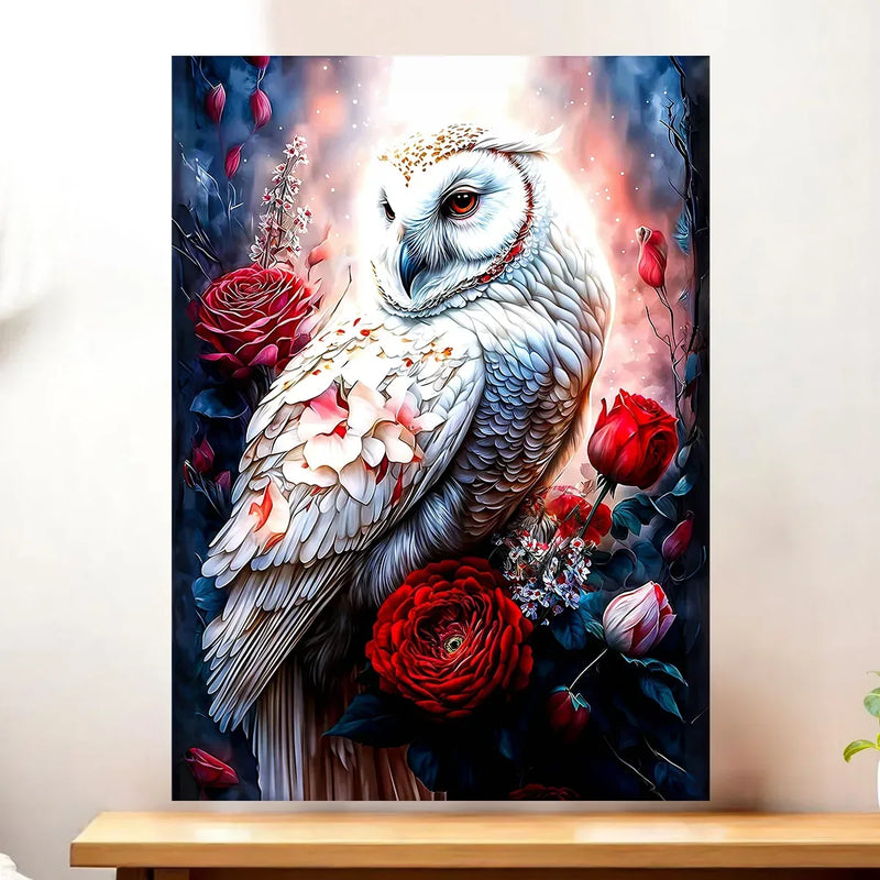 Affiche Chouette Fleur