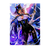 Poster Clorinde Genshin Impact illustré à la main en Anjou