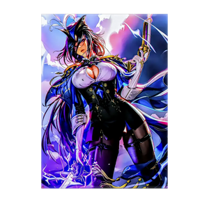 Poster Clorinde Genshin Impact illustré à la main en Anjou
