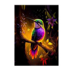 Poster Colibris Violet