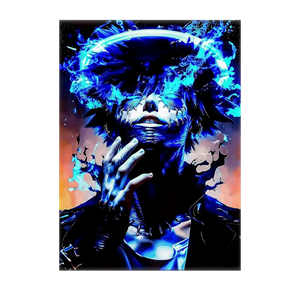 Poster Dabi My Hero Academia illustré à la main en Anjou