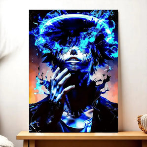 Tableau Dabi My Hero Academia illustré à la main en Anjou