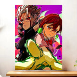 Affiche Dandadan illustrée à la main en Anjou