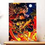 Affiche Dehya Genshin Impact illustrée à la main en Anjou
