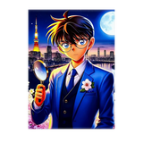 Poster Detective Conan illustré à la main en Anjou