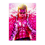 Poster Doflamingo One Piece illustré à la main en Anjou