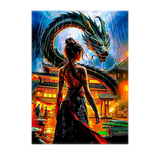 Poster Dragon Japonais