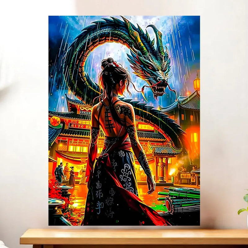 Affiche Dragon Japonais