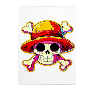 Poster Drapeau One Piece illustré à la main en Anjou