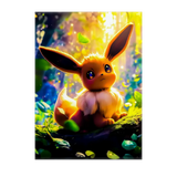 Poster Evoli Pokémon illustré à la main en Anjou