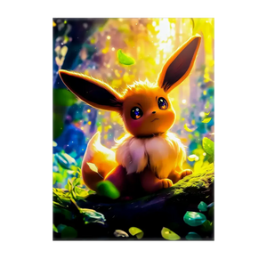 Poster Evoli Pokémon illustré à la main en Anjou