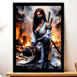 Cadre Ninja illustré à la main en Anjou