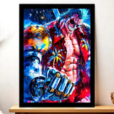 Cadre Noir Franky illustré à la main en Anjou