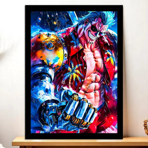 Cadre Noir Franky illustré à la main en Anjou