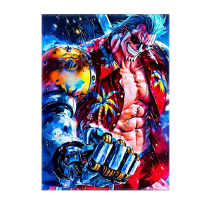 Poster Franky One Piece illustré à la main en Anjou