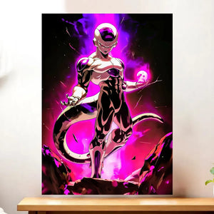 Affiche Freezer Dragon Ball illustrée à la main en Anjou