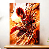 Affiche Gaara Naruto illustré à la main en Anjou