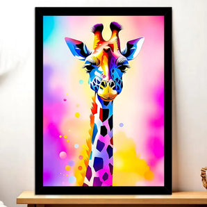 Cadre Noir Girafe Pop