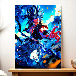 Tableau Gogeta Blue illustré à la main en Anjou