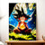 Tableau Goku Enfant Dragon Ball illustré à la main en Anjou