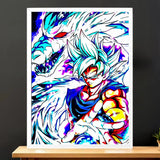 Cadre Blanc Goku MUI