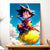 Tableau Goku Nuage Magique Dragon Ball illustré à la main en Anjou
