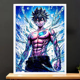Cadre Blanc Grey Fairy Tail illustré à la main en Anjou