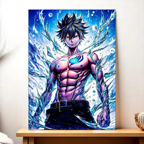 Tableau Grey Fairy Tail illustré à la main en Anjou