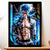 Cadre Noir Grimmjow Jaggerjack Bleach illustré à la main en Anjou