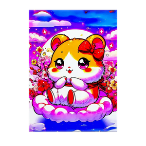 Poster Hamtaro illustré à la main en Anjou