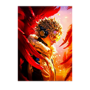 Poster Hawks My Hero Academia illustré à la main en Anjou