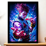 Cadre Noir Hisoka Hunter x Hunter illustré à la main en Anjou