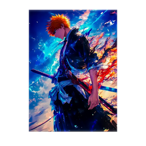 Poster Ichigo Bleach illustré à la main en Anjou