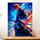 Affiche Ichigo Bleach illustrée à la main en Anjou