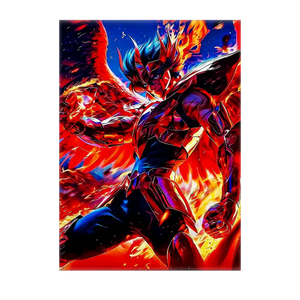 Poster Ikki du Phénix Saint Seiya illustré à la main en Anjou