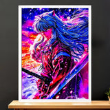 Cadre Blanc Inuyasha illustré à la main en Anjou