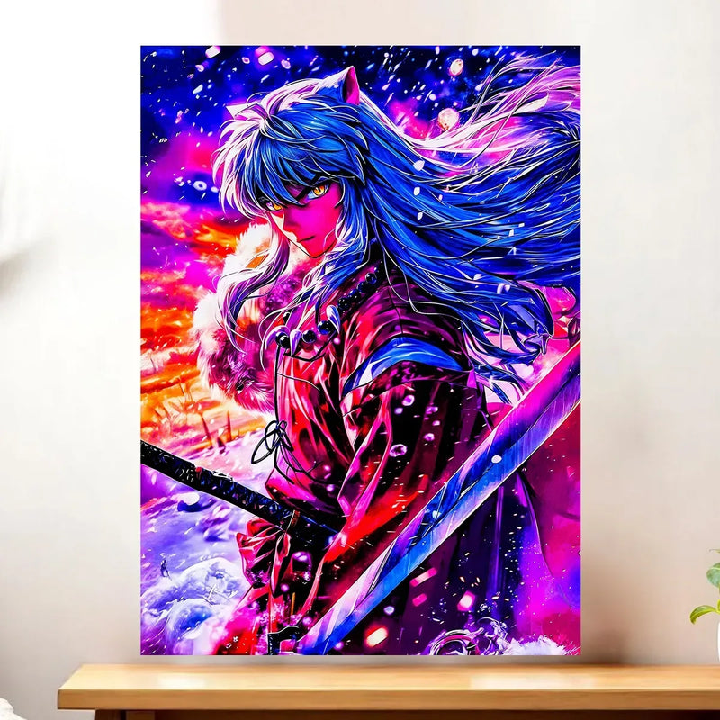 Affiche Inuyasha illustrée à la main en Anjou
