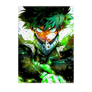 Poster Izuku My Hero Academia illustré à la main en Anjou