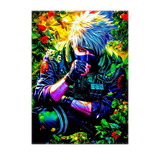 Poster Kakashi Naruto illustré à la main en Anjou