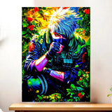 Affiche Kakashi Naruto illustrée à la main en Anjou