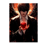 Poster Kira Death Note illustré à la main en Anjou