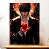 Affiche Kira Death Note illustrée à la main en Anjou