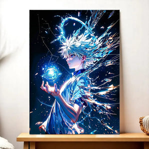 Tableau Kirua Hunter x Hunter illustré à la main en Anjou