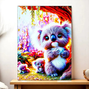Tableau Koala illustré à la main en Anjou