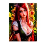 Poster Kushina Naruto illustré à la main en Anjou