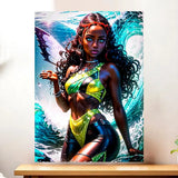 Affiche Layla Winx illustrée à la main en Anjou